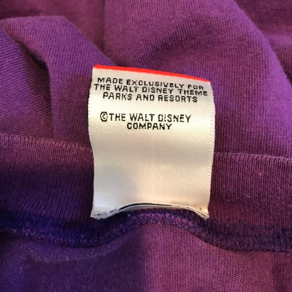 Vintage 80's 90's Disney Parks Mickey Inc T-shirt Goofy Donald Purple MEDIUM M - Picture 8 of 9
